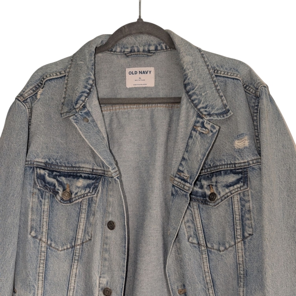 Old Navy Blue Jean Jacket Classic Denim Style - Picture 2 of 5
